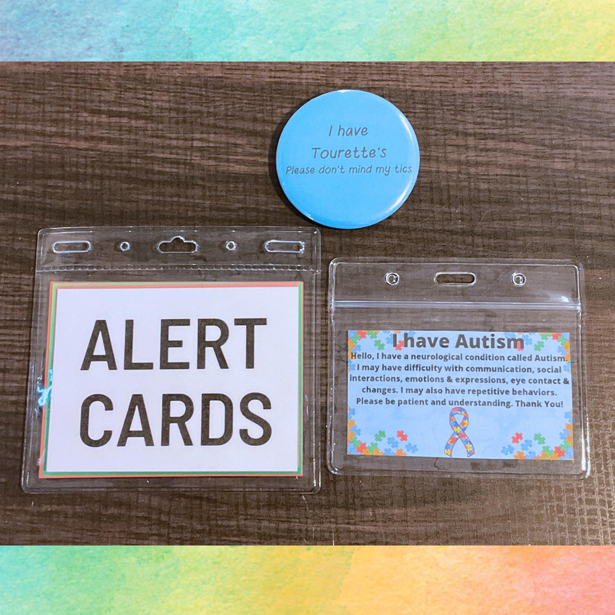 Tarjeta de Identificación Médica, Tarjetas de Alerta y PIN para Discapacidad/Trastorno | Concientización sobre Discapacidad/Trastorno | *Lea la descripción*