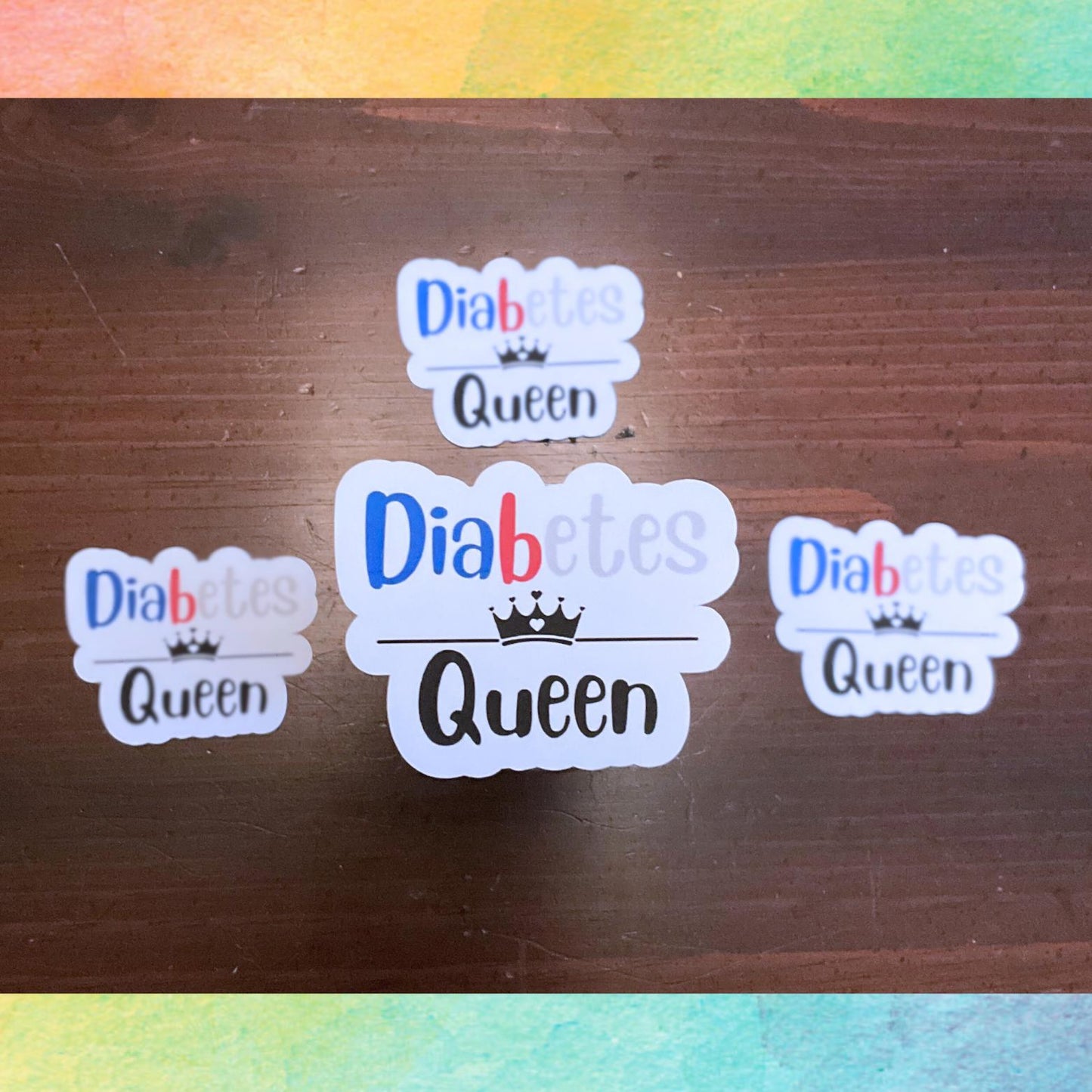 Pegatina de la Reina de la Diabetes | Reyes y Reinas