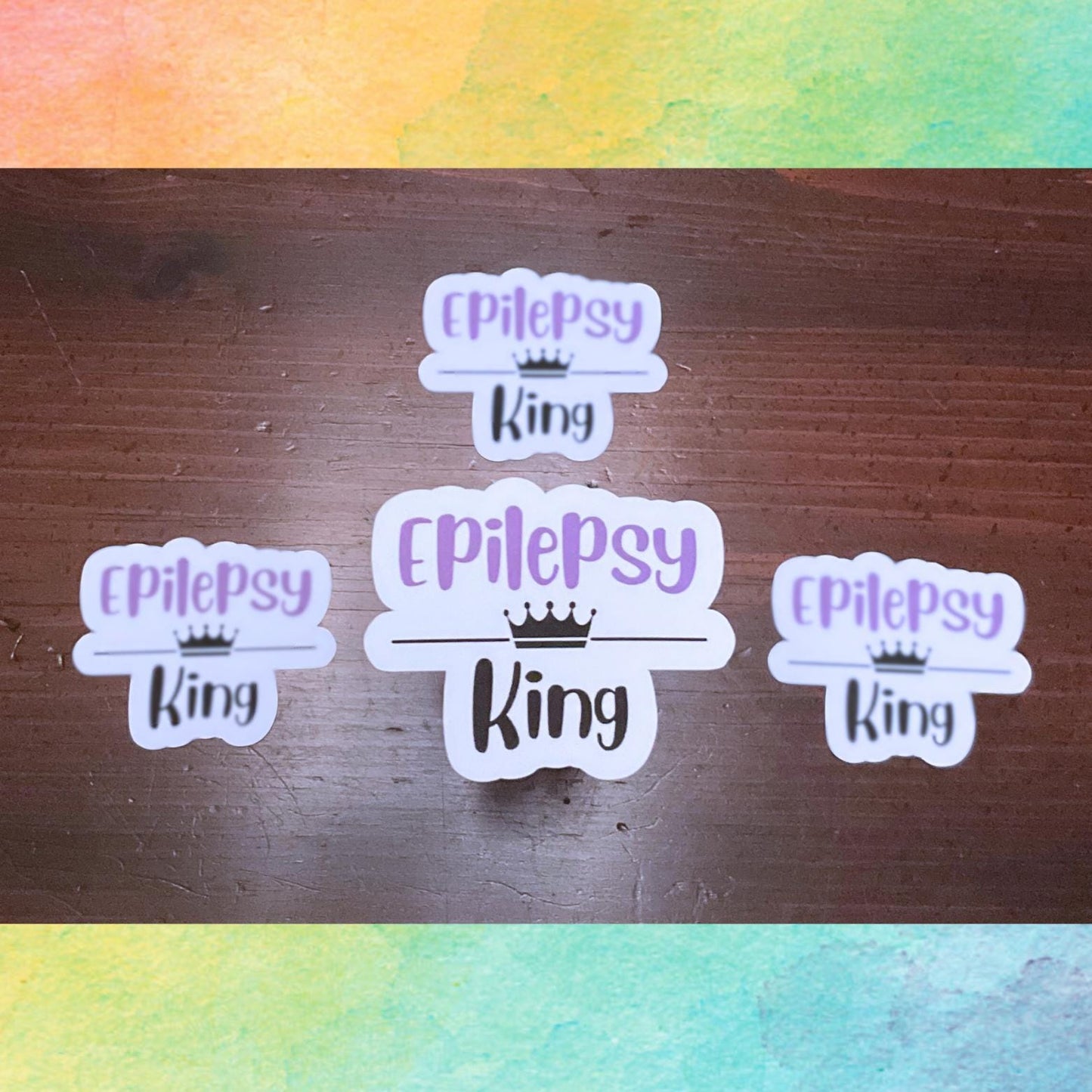 Pegatina del Rey de la Epilepsia | Reyes y Reinas