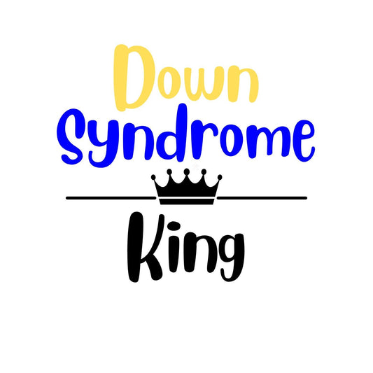 Down Syndrome King Sticker | Kings & Queens
