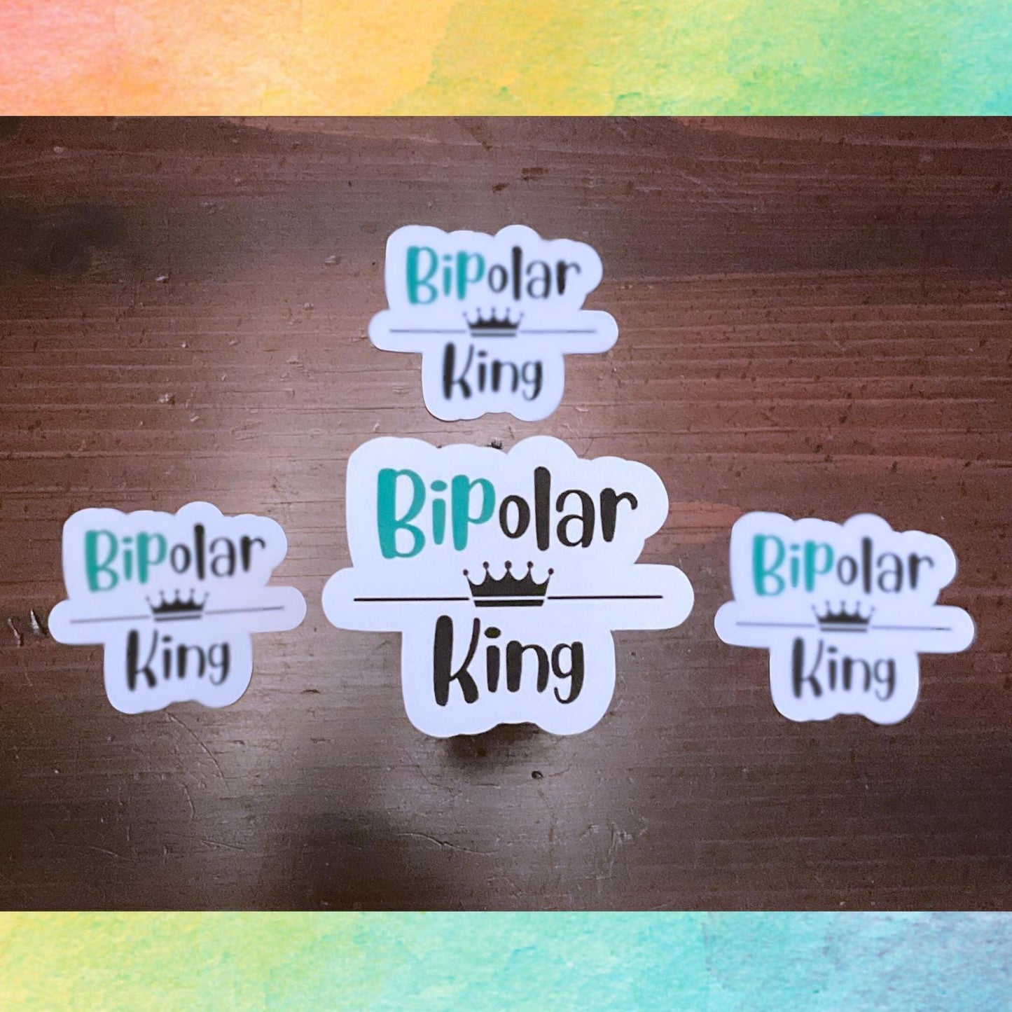 Pegatina del Rey Bipolar | Reyes y Reinas
