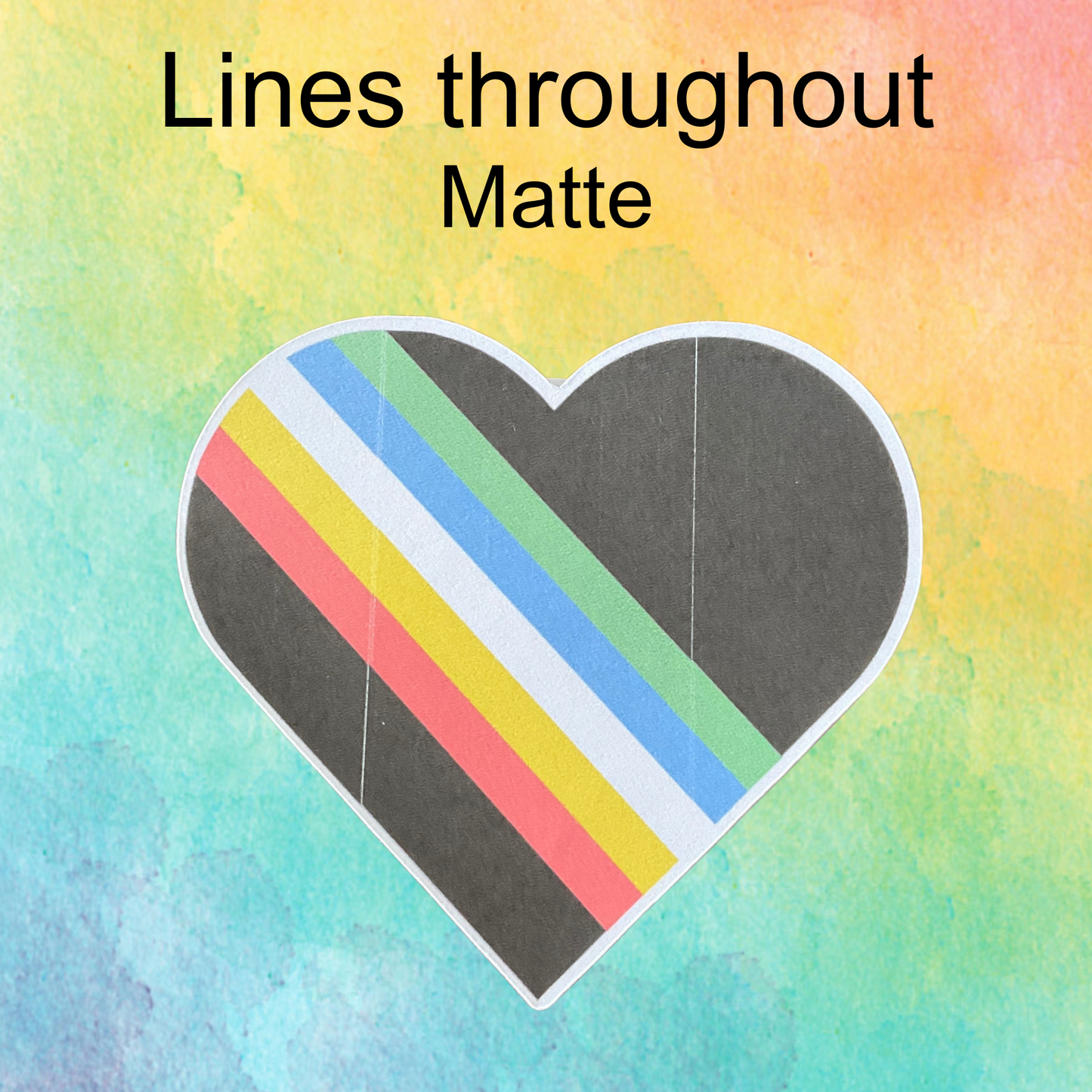 Oopsie Disability Pride Flag Heart Sticker | Disability Pride | Pack of 5 | Oopsie* Pack