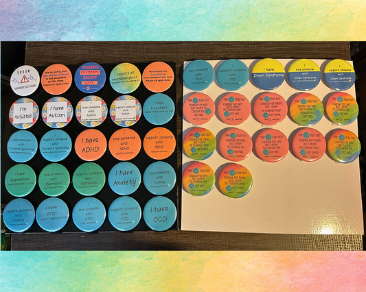 You Pick TWO Awareness Pins | Neurodiversity Awareness Pins