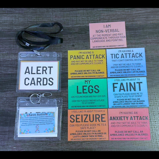 Disability/Disorder Medical ID Card & Alert Cards | Disability/Disorder Awareness | *Please Read Description*
