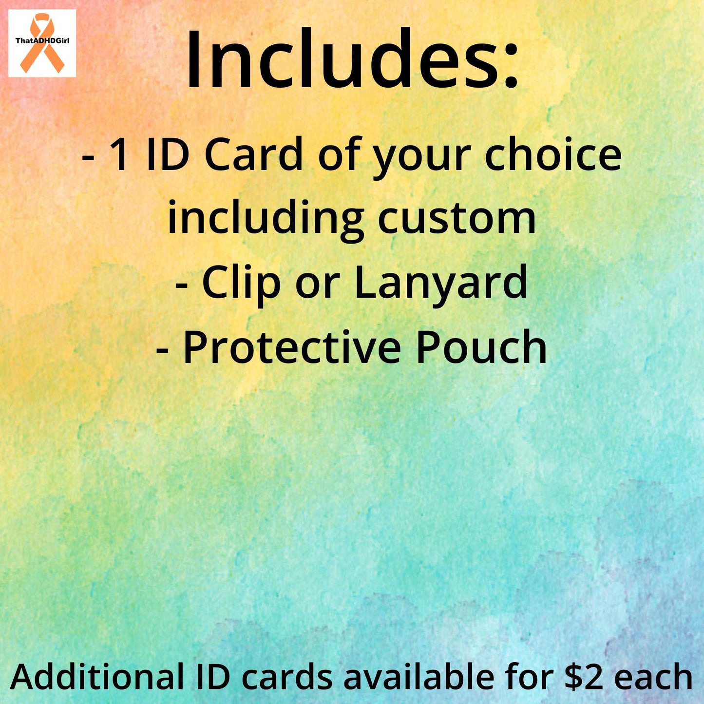 Disability/Disorder Medical ID Card | Disability/Disorder Awareness | *Please Read Description*