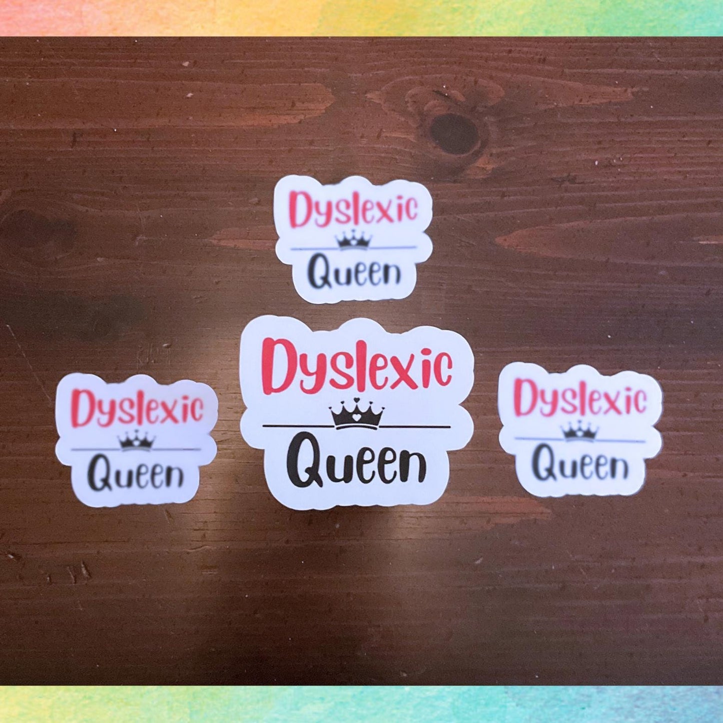 Pegatina de la Reina Disléxica | Reyes y Reinas