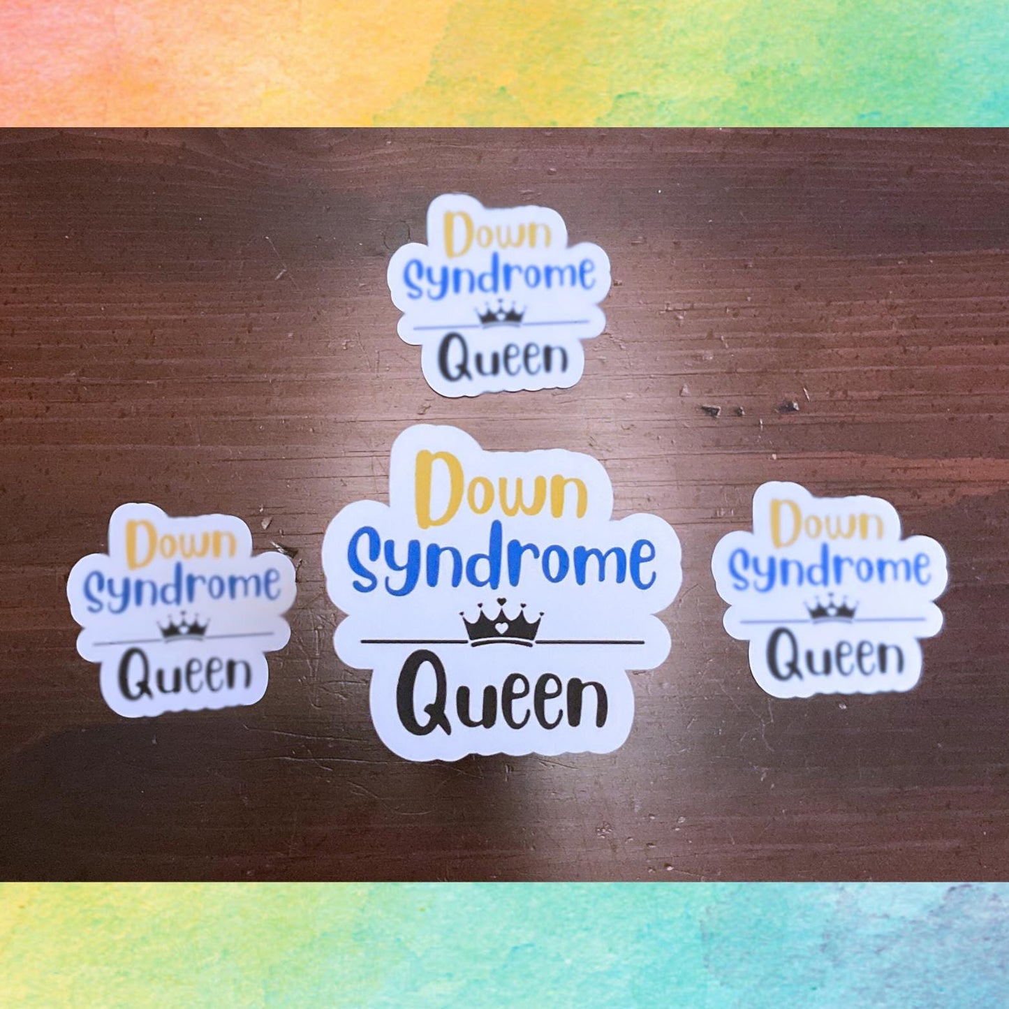 Pegatina de la Reina del Síndrome de Down | Reyes y Reinas
