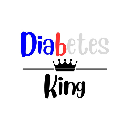Diabetes King Sticker | Kings & Queens