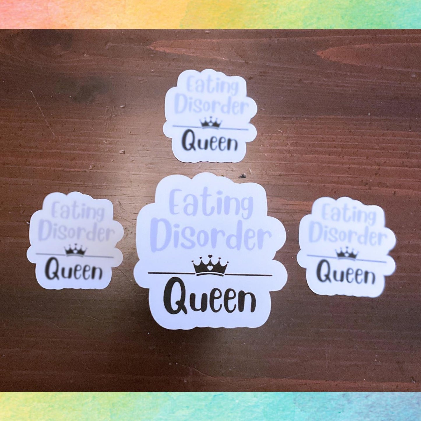 Pegatina de la Reina de los Trastornos Alimentarios | Reyes y Reinas