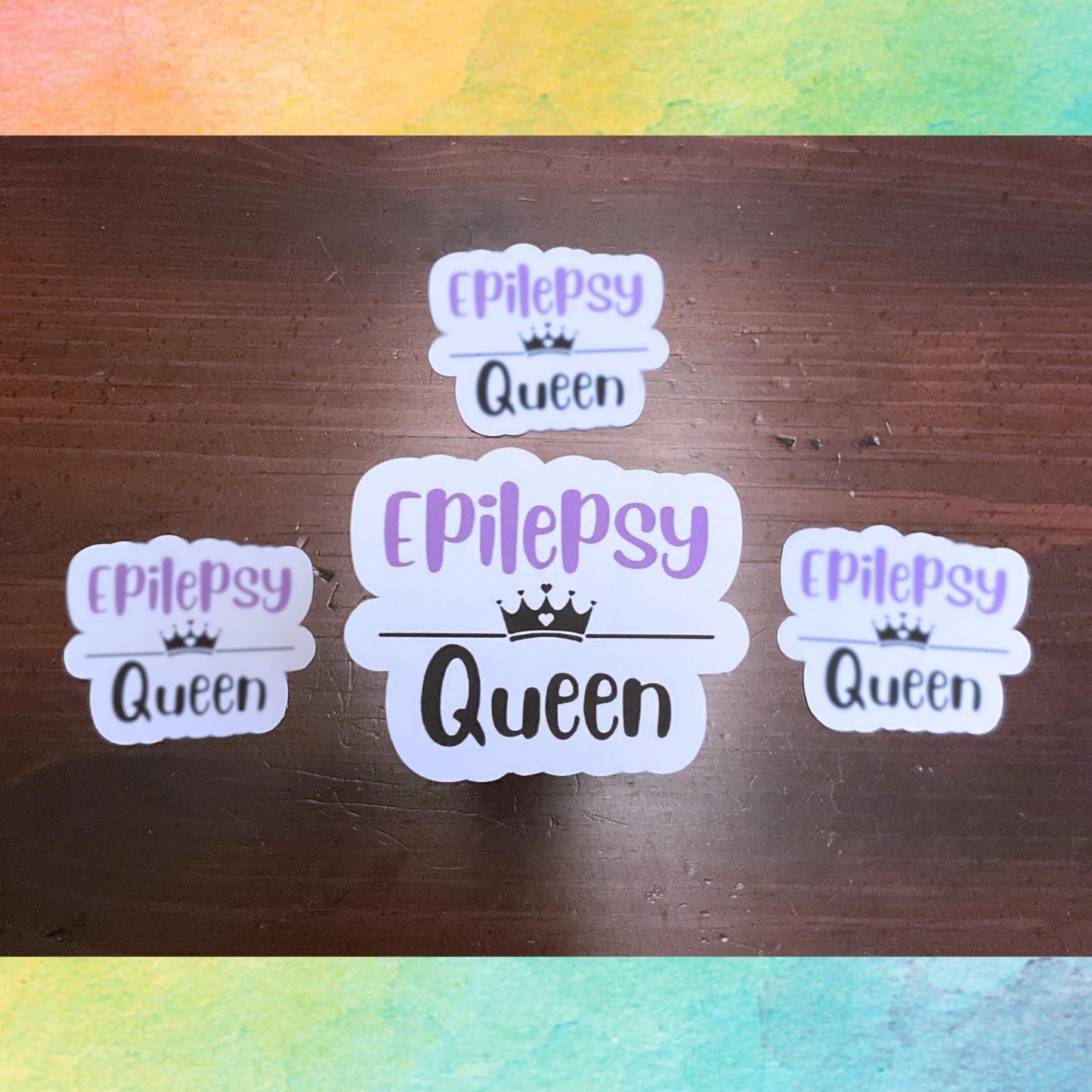 Pegatina de la Reina de la Epilepsia | Reyes y Reinas