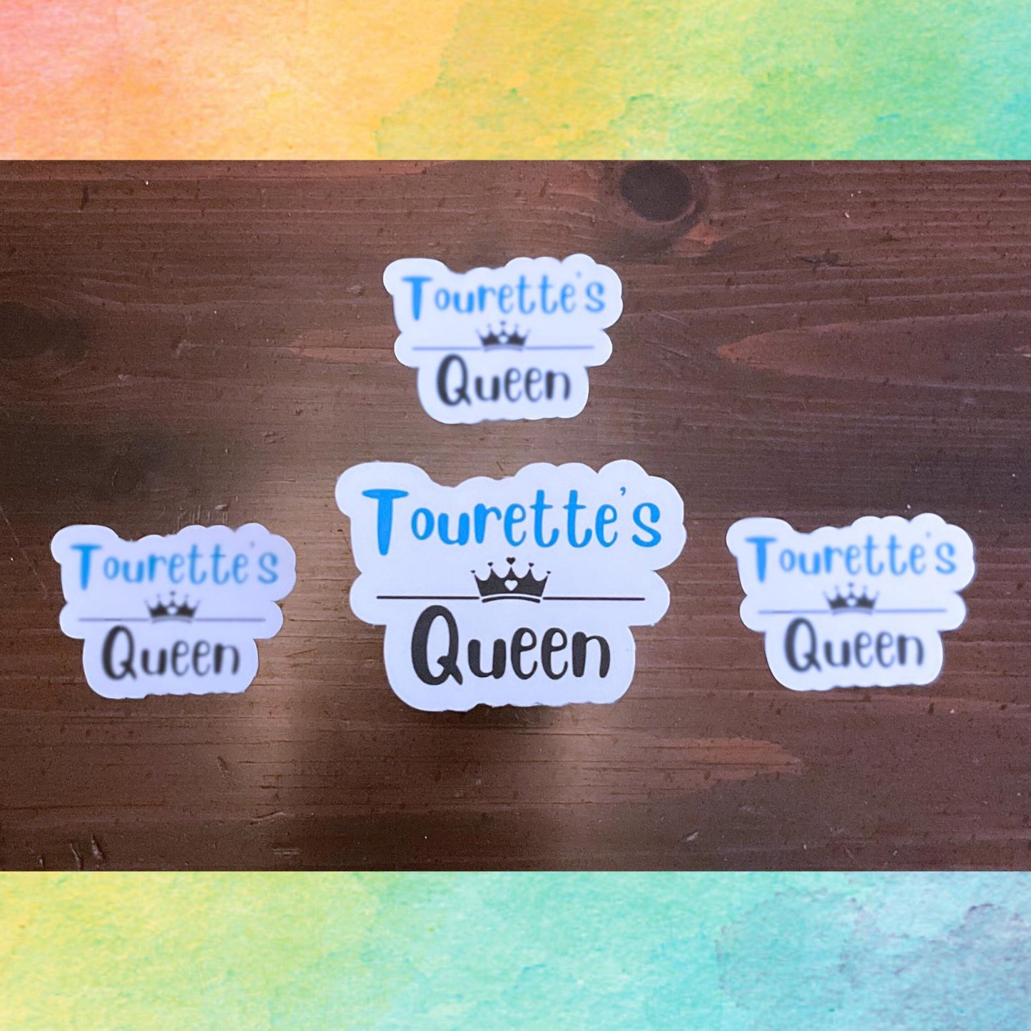 Pegatina de la Reina del Síndrome de Tourette | Reyes y Reinas