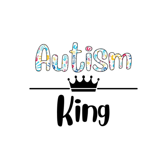 Autism King Sticker | Kings & Queens