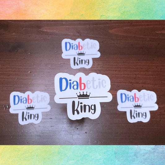 Diabetic King Sticker | Kings & Queens