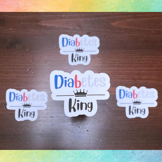 Diabetes King Sticker | Kings & Queens